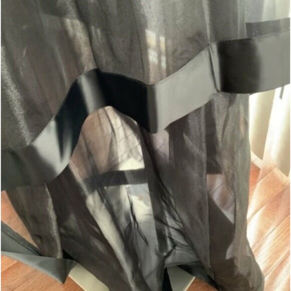 BCX Dress Junior 7 Black White Two Piece Lace Illusion Prom Formal Occasion - Picture 8 of 12